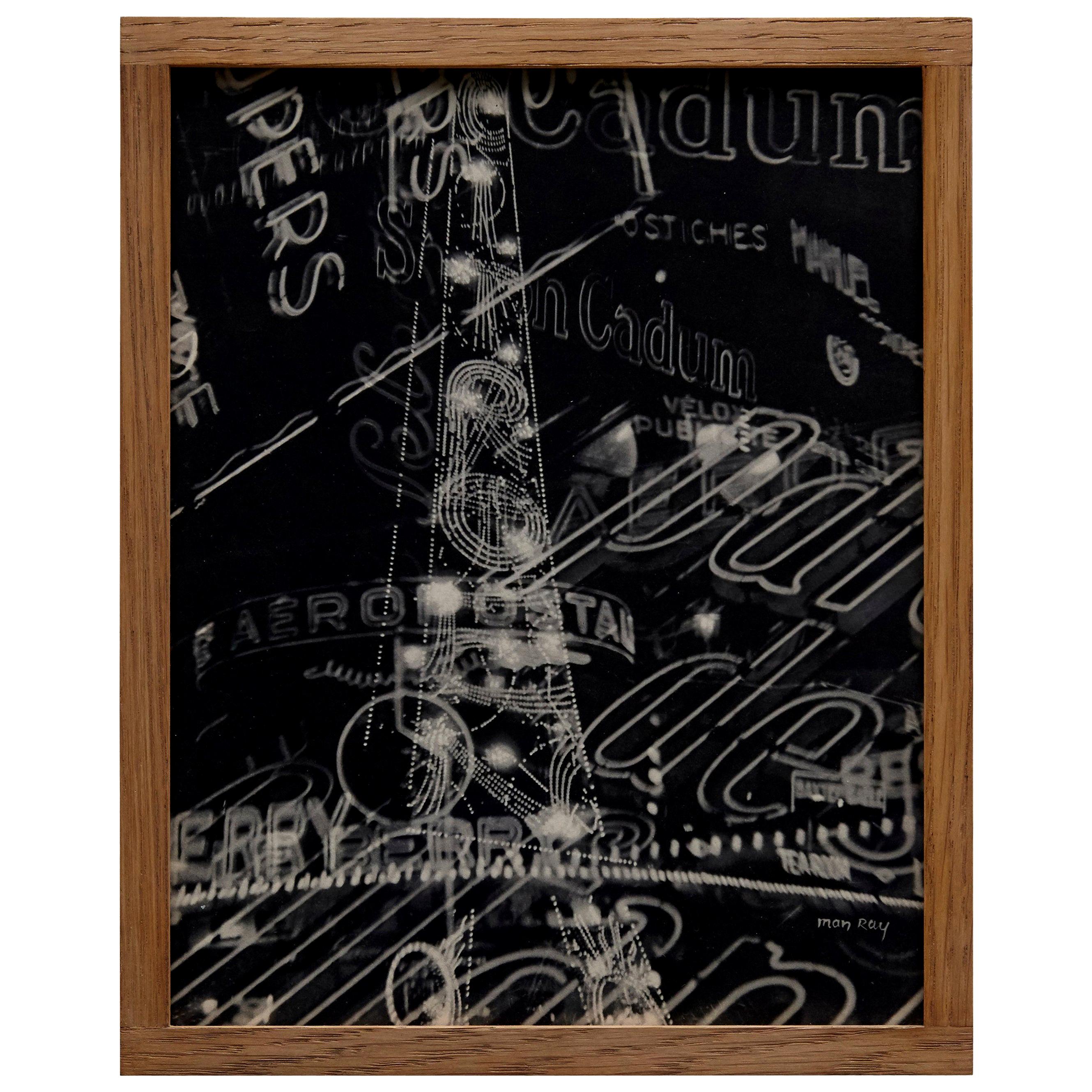 Rayógrafo Man Ray de edición limitada en heliograbado blanco y negro Electricite, 1931