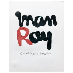 Man Ray Limited Edition Red and Black Photolithography "R", circa 1970