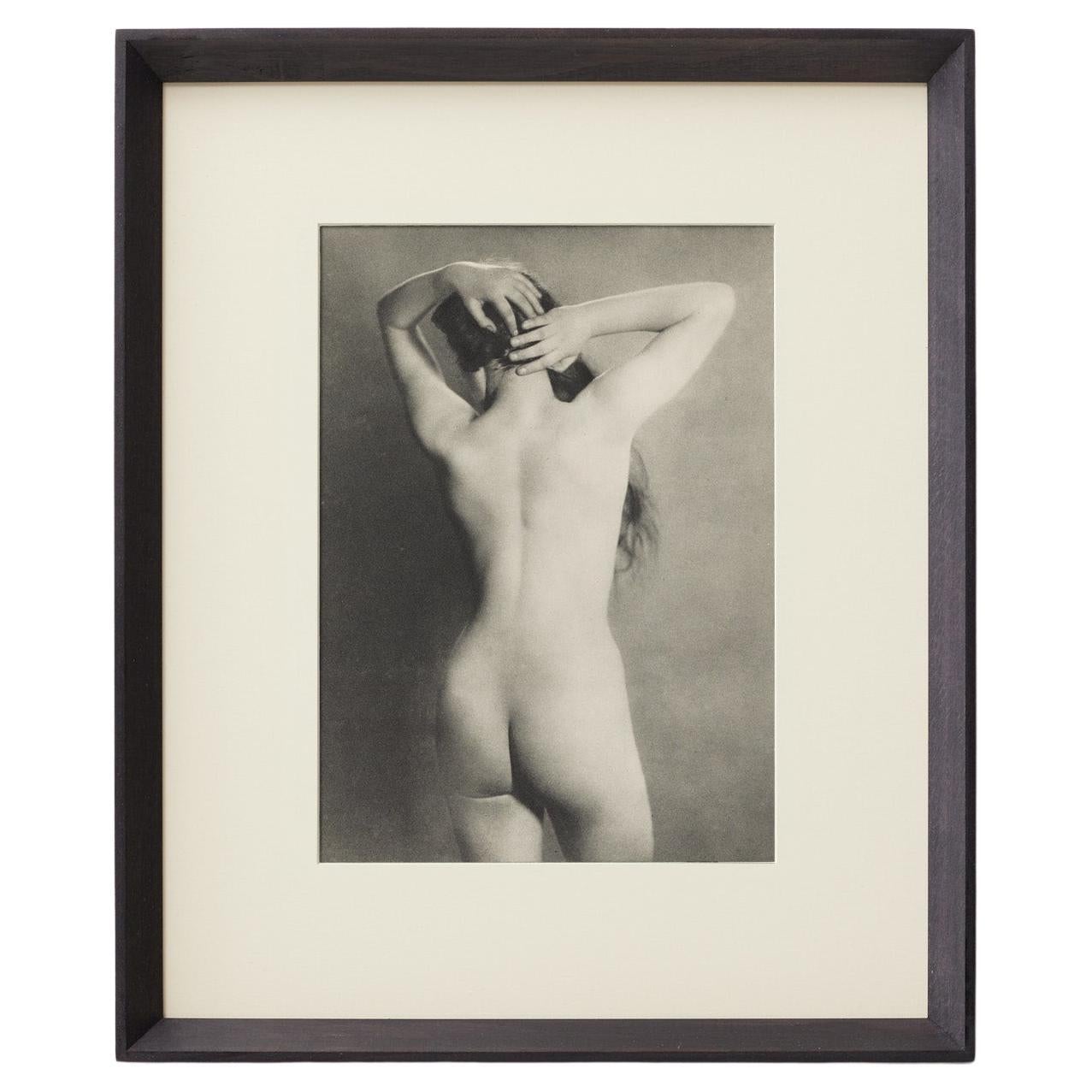 Man Ray - Nu de dos Héliogravure des années 1930, Verve Magazine 1937, encadré
