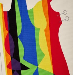 Man Ray "Orchestra" Hand-Woven Wool Tapestry