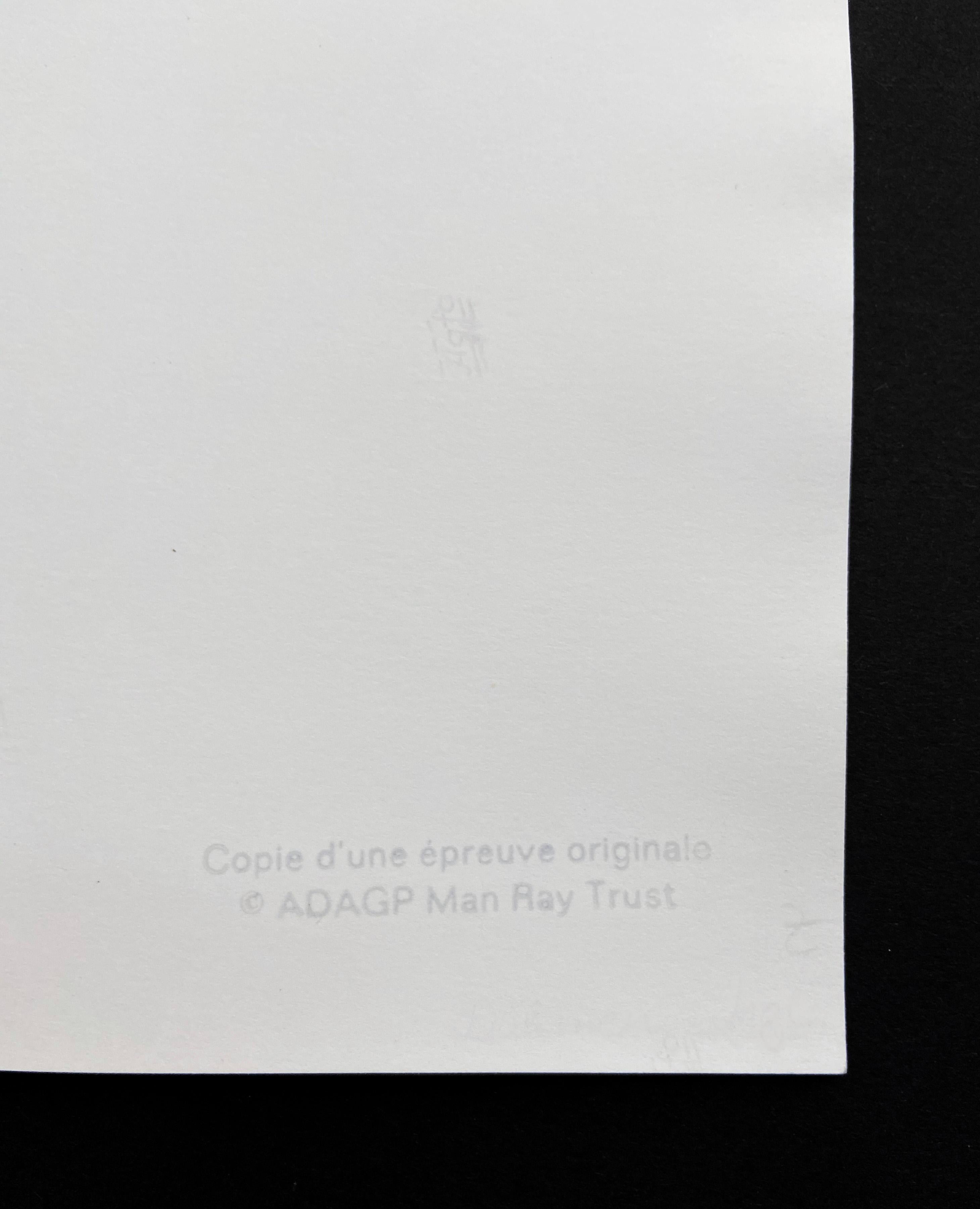 Man Ray (1890-1976) 
Échiquier Surréaliste (Surrealist Checkerboard), 1934/1991 
Medium: Silver Gelatin Print (later print) 
Dimensions: 30.5 x 23.7 cm 
Stamped: 