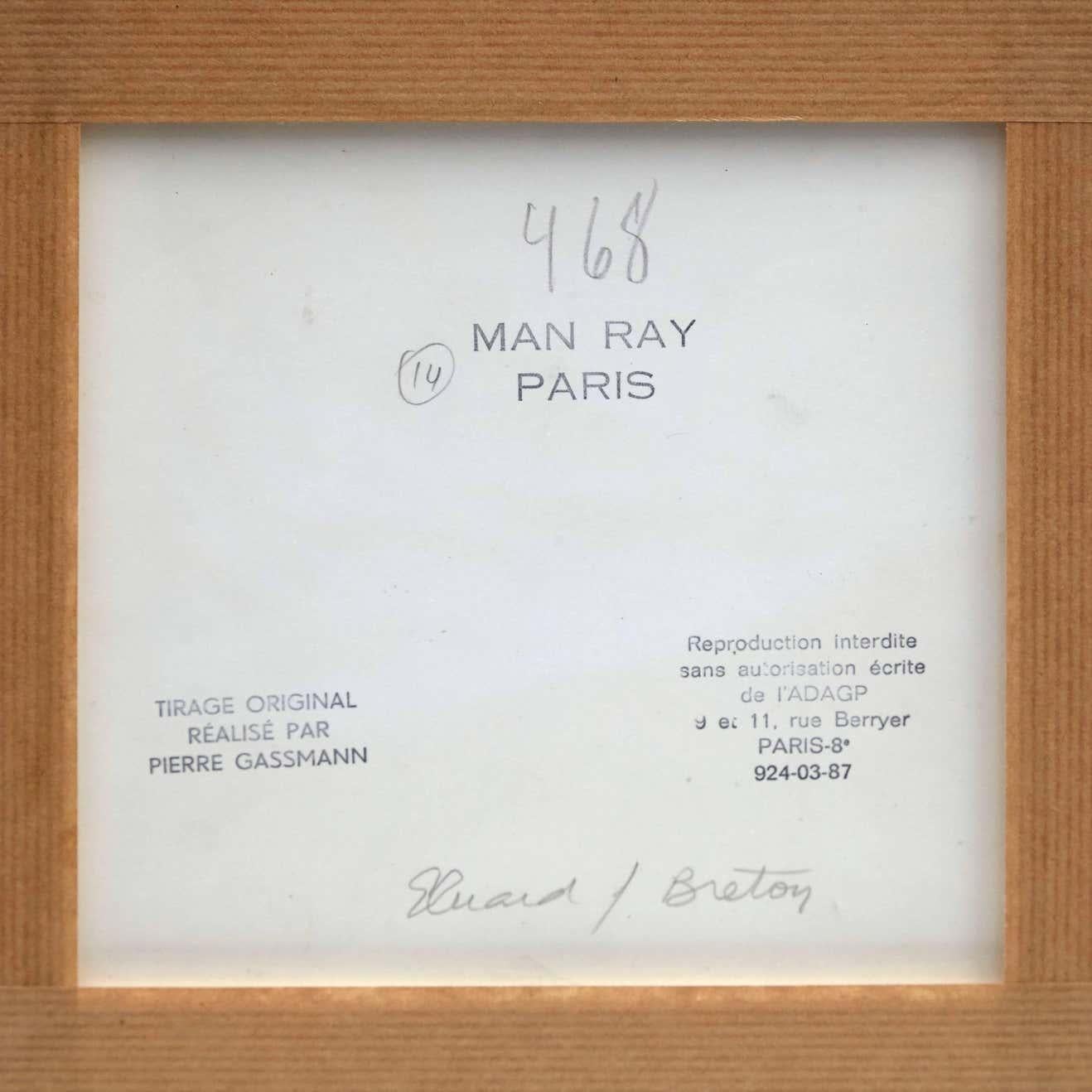 French Man Ray Photography of Paul Eluard and André Breton For Sale