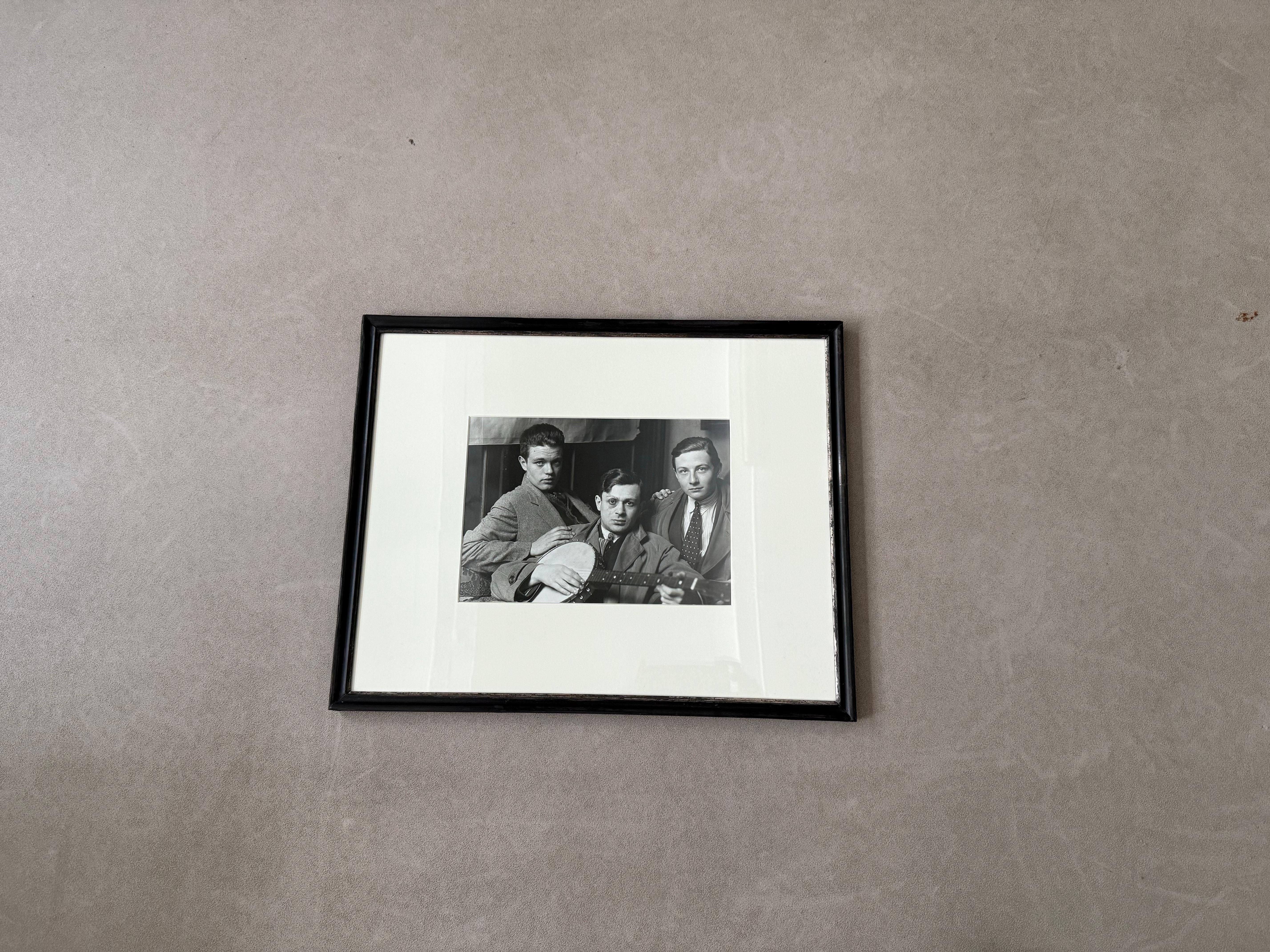 Mid-Century Modern Man Ray Photography of René Crevel, Tristan Tzara, Jacques Baron Framed For Sale