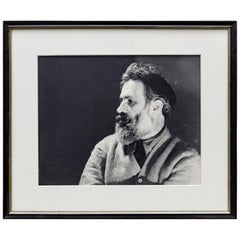 Vintage Man Ray (after) Mid Century Modern Portrait of Constantin Brancusi