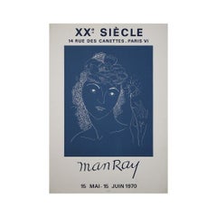 1970 Man Ray Galerie XXe Siècle Original French Exhibition Poster