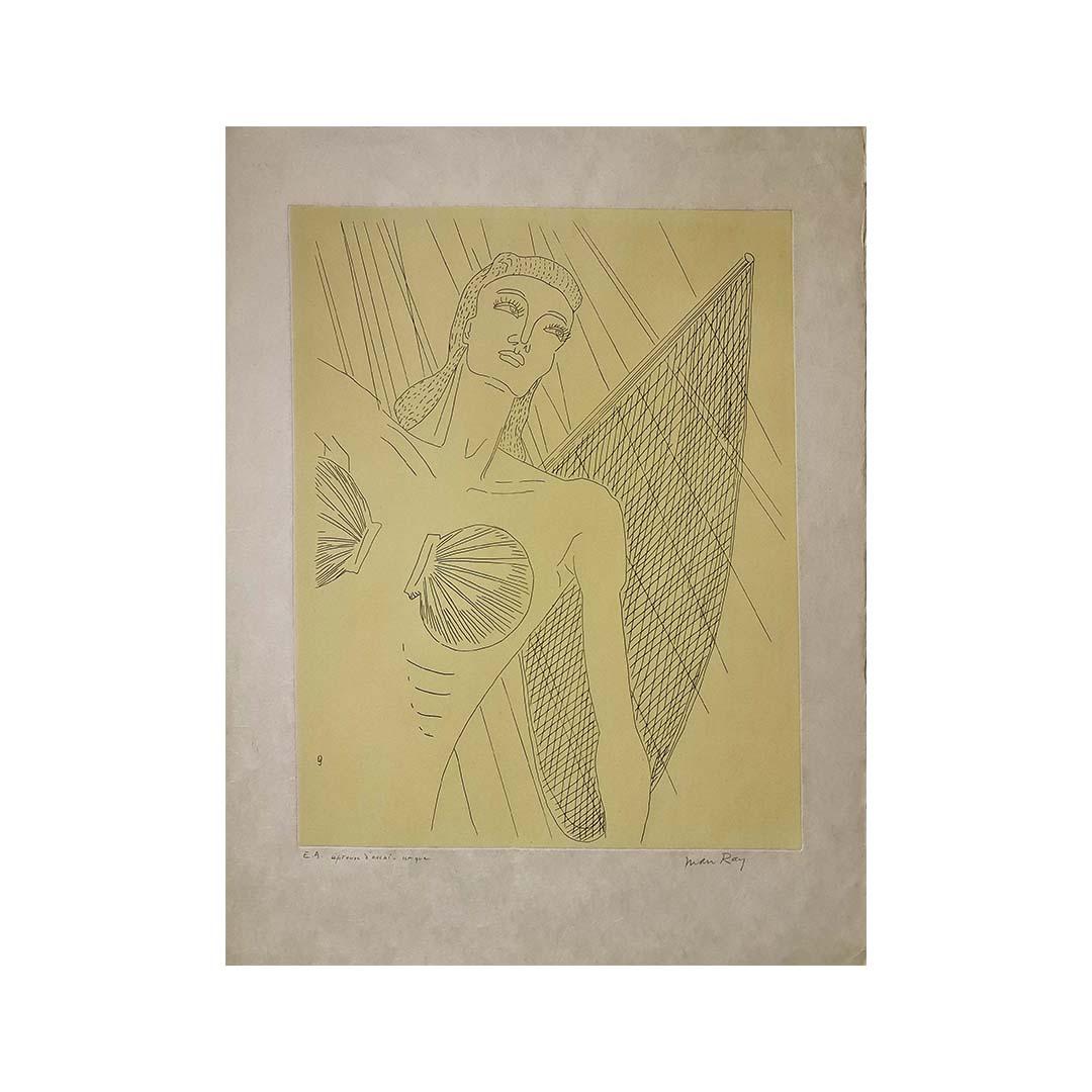 Lithographie de Man Ray de 1971  - Natasha - Dada - Surralisme
