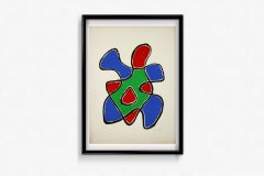 1971 original lithograph by Man Ray Deux Figures - Salon de Mai