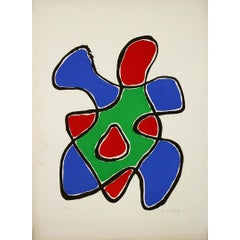 1971 Original-Lithographie von Man Ray Deux Figures - Salon de Mai