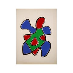 Originallithographie „Salon de Mai – Deux Figures“ von Man Ray, 1971