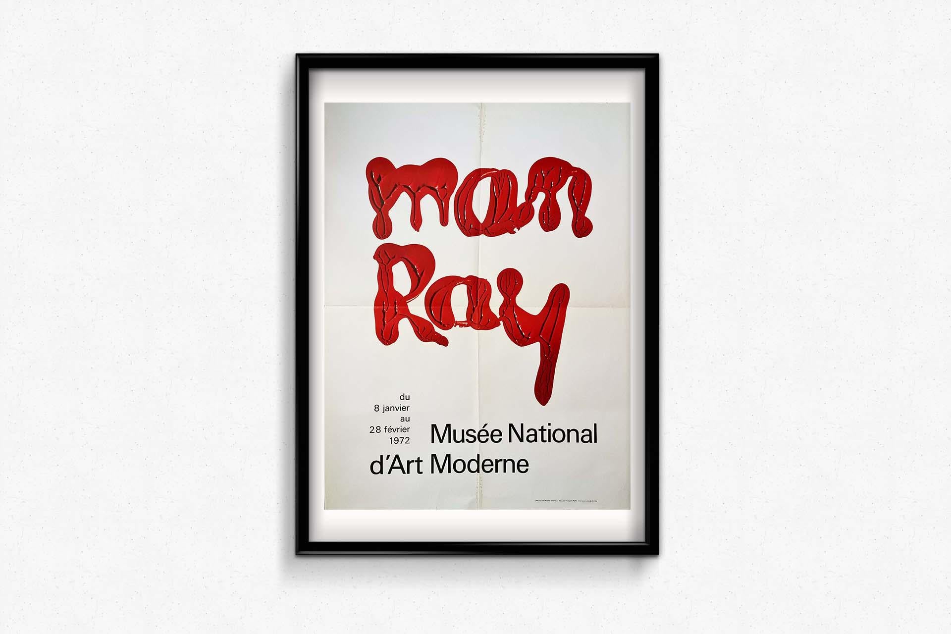 1972 Original poster - Musée National d'Art Moderne Man Ray exhibition For Sale 2