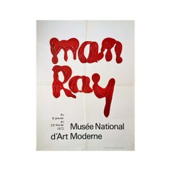 1972 Original poster - Musée National d'Art Moderne Man Ray exhibition