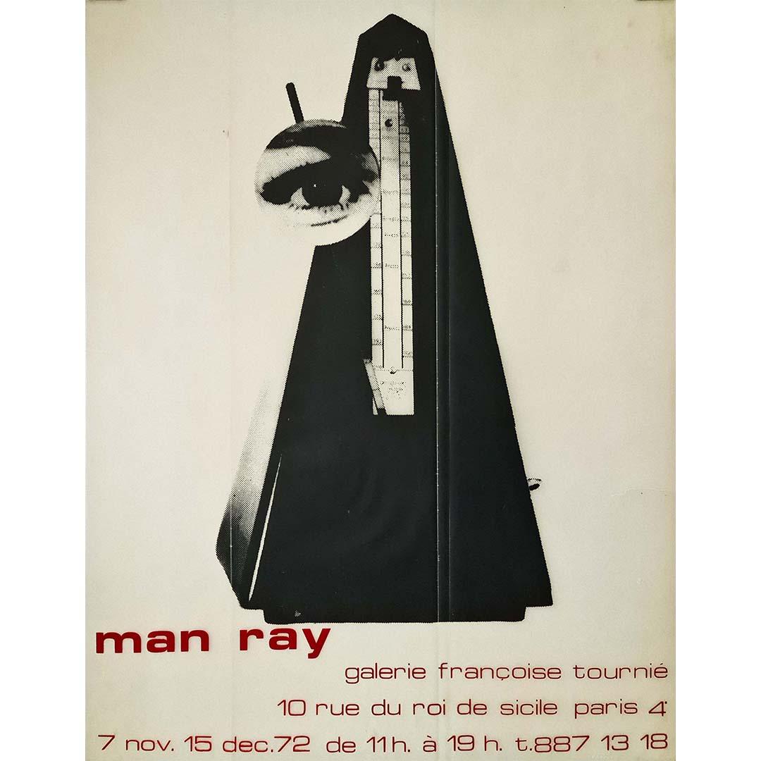 Poster of Man Ray's exhibition ( 1890 - 1970 ) at the Françoise Tournié Gallery in 1972. Man Ray was an American visual artist who spent most of his career in Paris.

Actor of Dadaism in New York, then of Surrealism in Paris, Man Ray perfected the