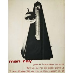 1972 Original Poster of Man Ray's exhibition at the Françoise Tournié Gallery