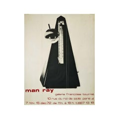 1972 Original Poster of Man Ray's exhibition at the Françoise Tournié Gallery 