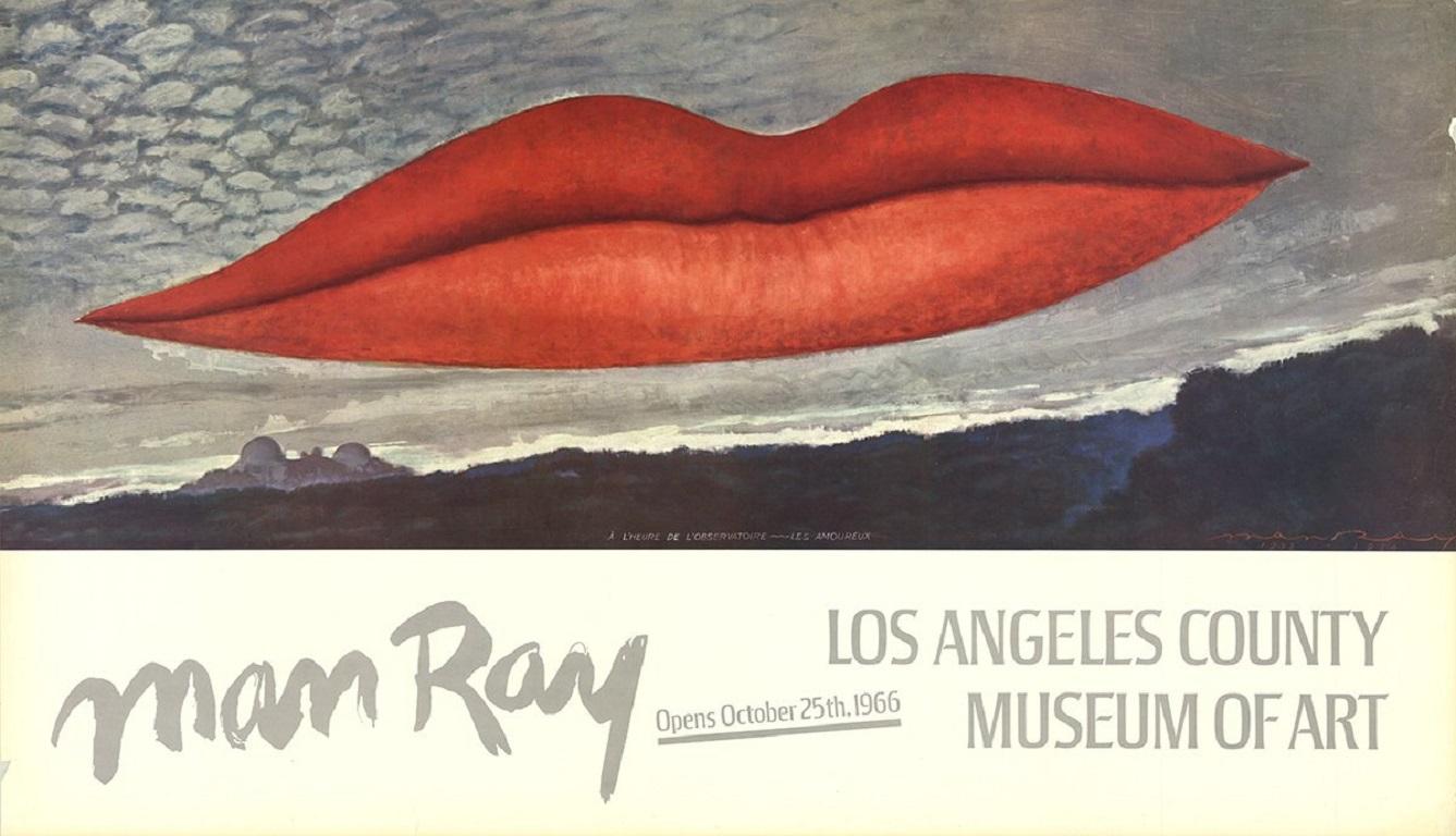 Dopo Man Ray 'Lips' 1966 Poster originale, Vintage