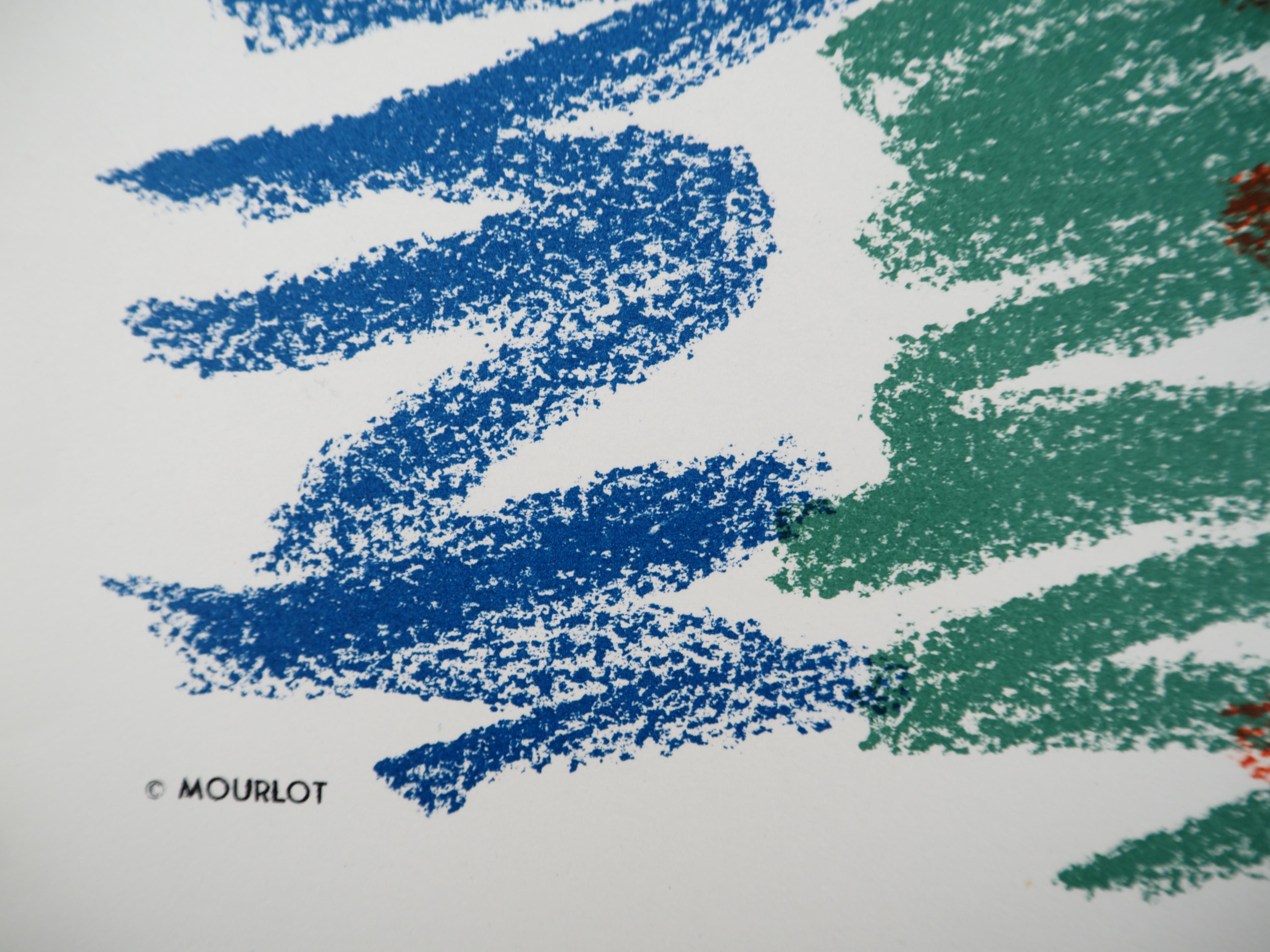 Color Rainbow : Biennale de Menton - Original lithograph poster (MOURLOT) - Surrealist Print by Man Ray