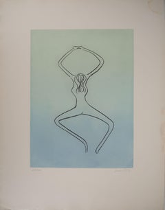 Dancing Woman - Original handsigned etching 