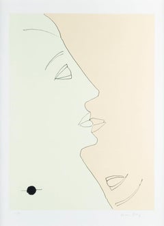 Double Face - Original Lithograph by Man Ray - 1971