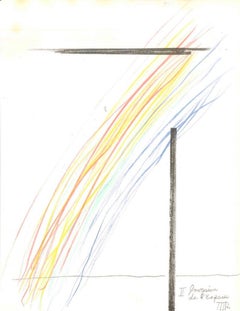 Retro Invasion de l'espace - Original Lithograph by Man Ray - 1975