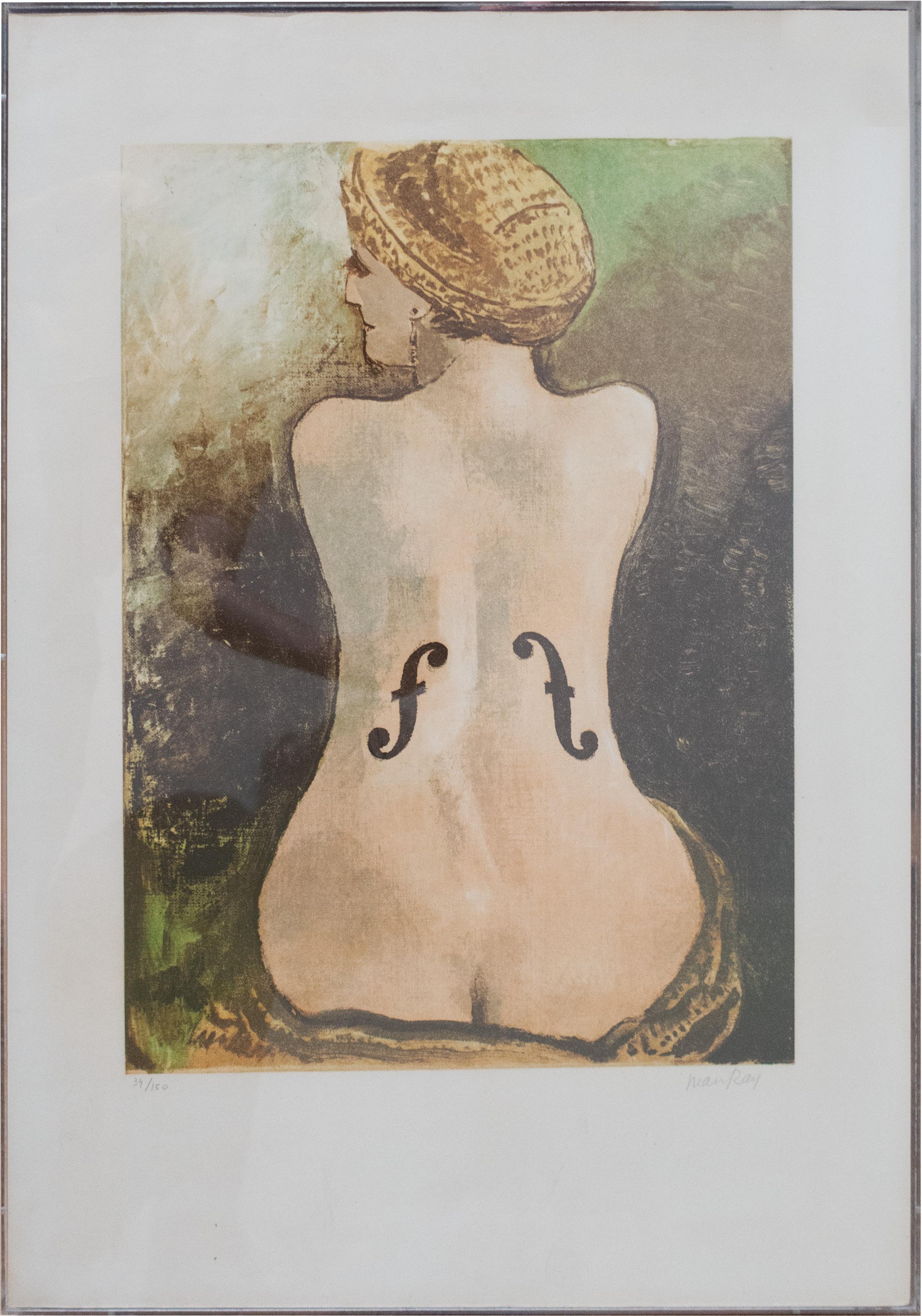 Le Violon d'Ingres, 1969, Litografia, Dada, Classic, Nudo – Print von Man Ray