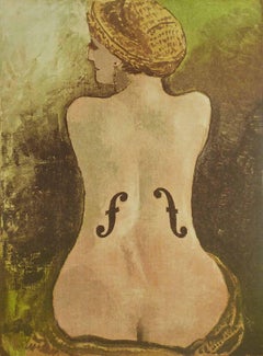 Le Violon d'Ingres, 1969, Lithographie, Dada, Classic, Nudo