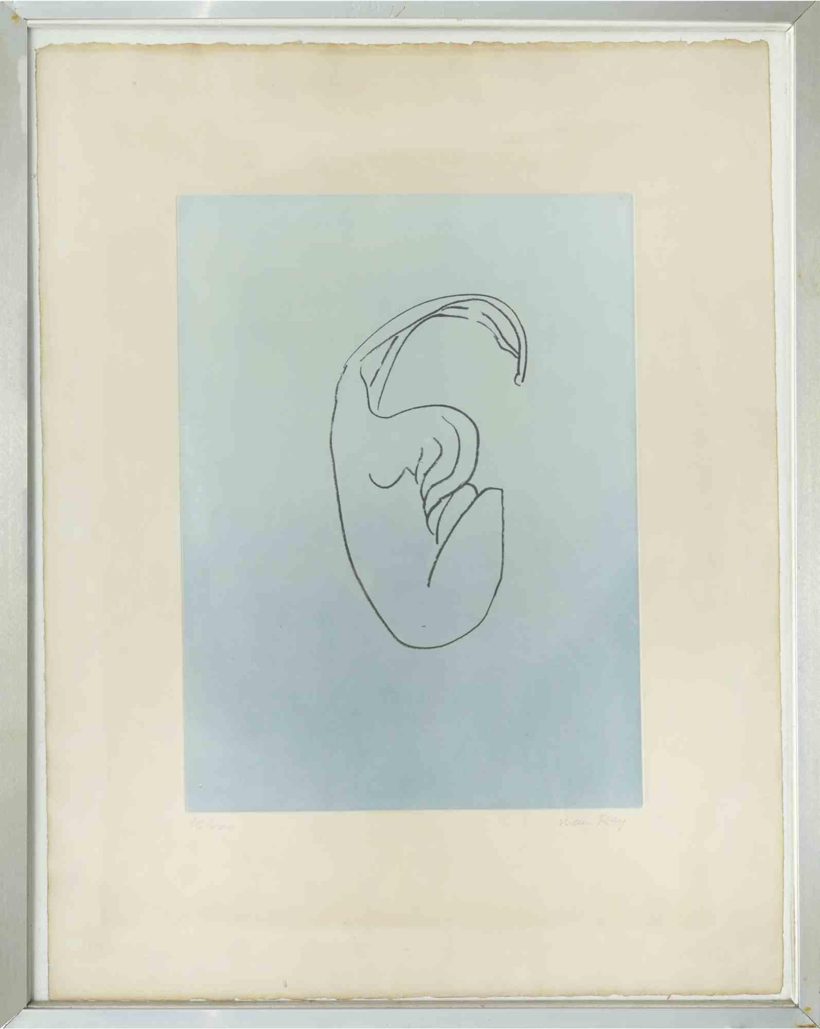 Les Anatomes, Plate F - Etching by Man Ray - 1970 For Sale 1