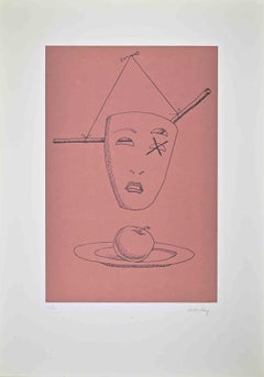 Les Six Masques Voyants - Lithographie de Man Ray - 1970