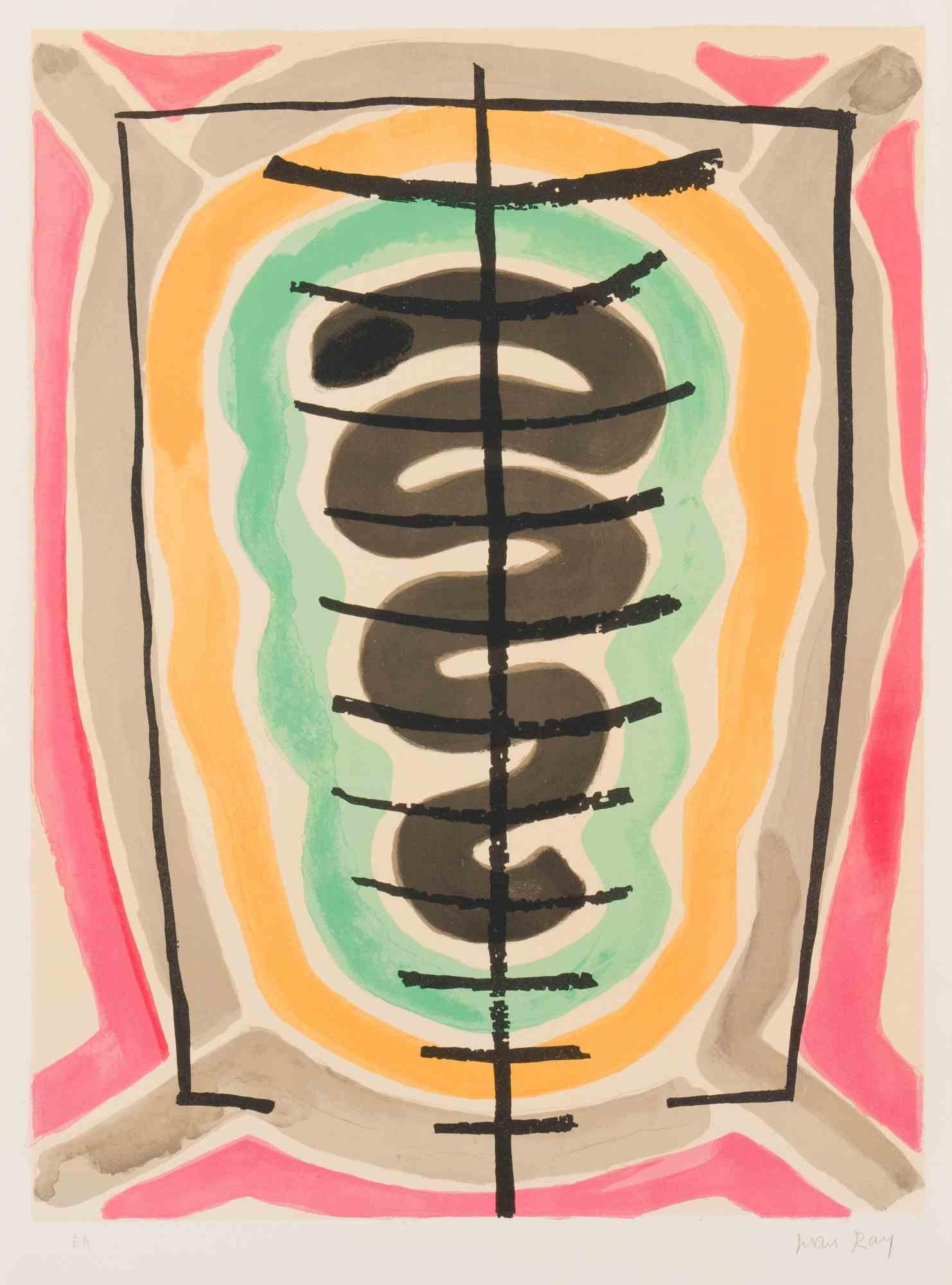 L'Origine des Espèces par Voie de Sélection... - Lithographie de Man Ray - 1972