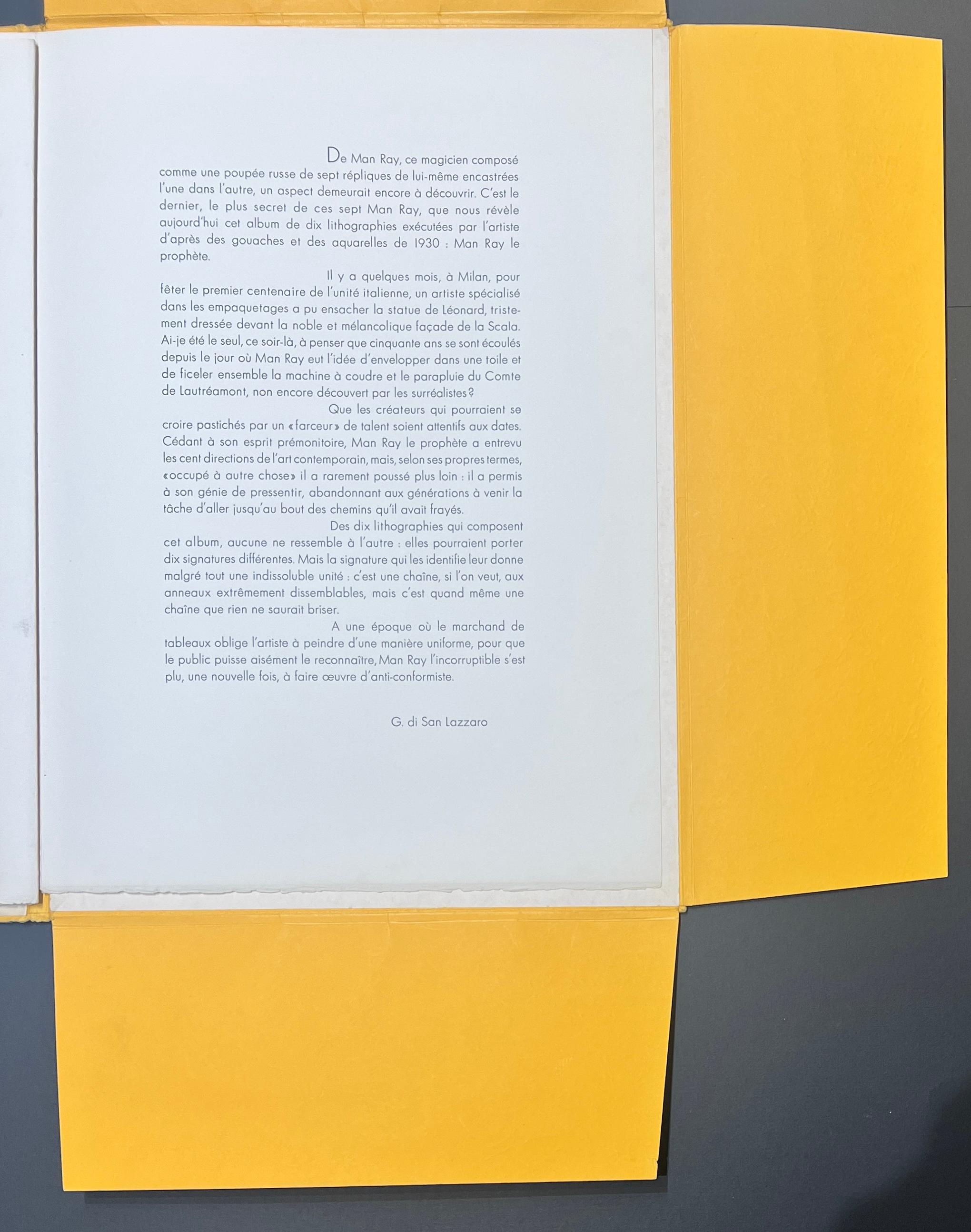 Man Ray (1890–1976) - Complete set of ten lithographs in colors - 1971 For Sale 15