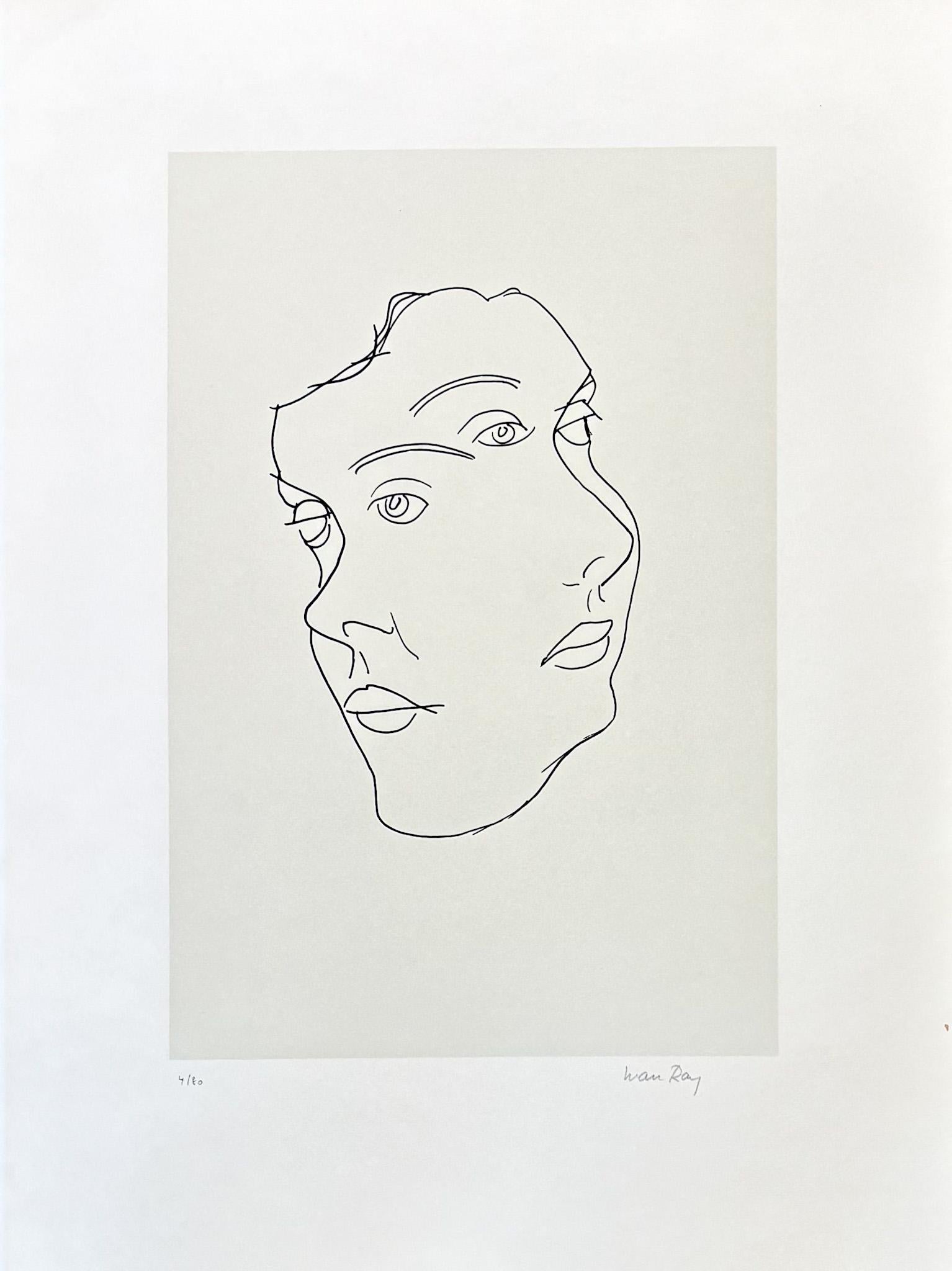 Man Ray (1890–1976) - Maschere - Lithograph on paper For Sale 1