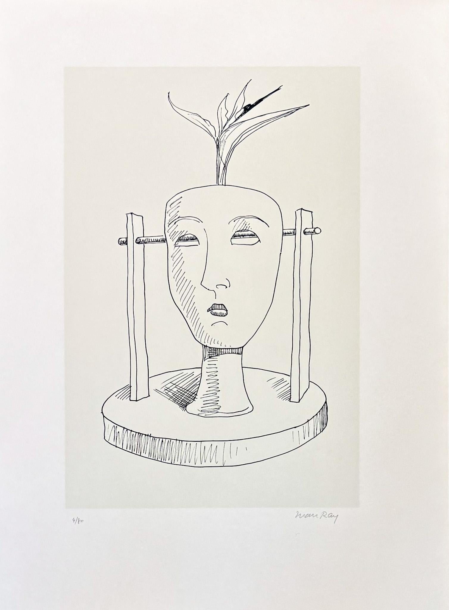 Man Ray (1890–1976) - Maschere - Lithograph on paper For Sale 1