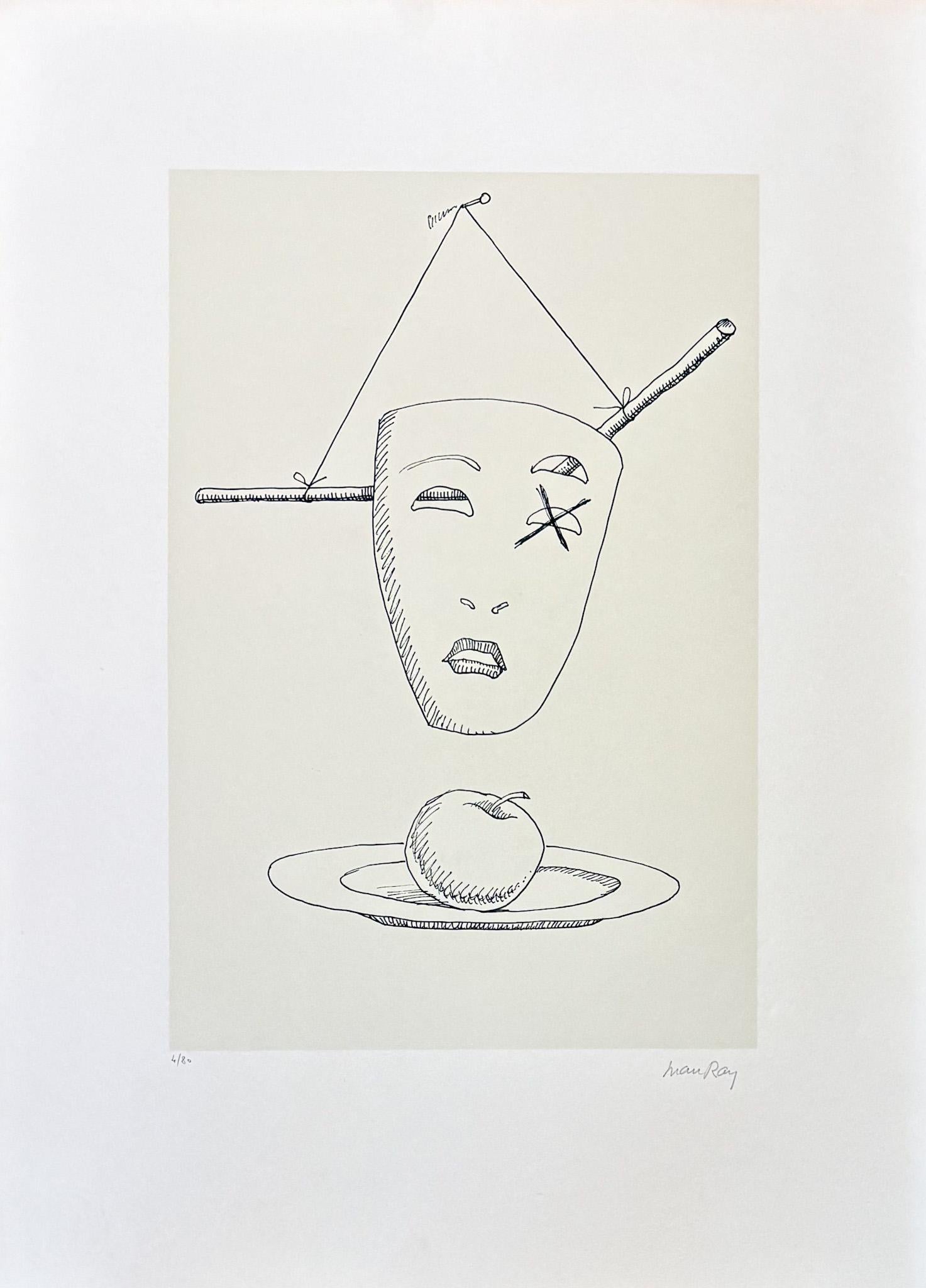 Man Ray (1890–1976) - Maschere - Lithograph on paper For Sale 1