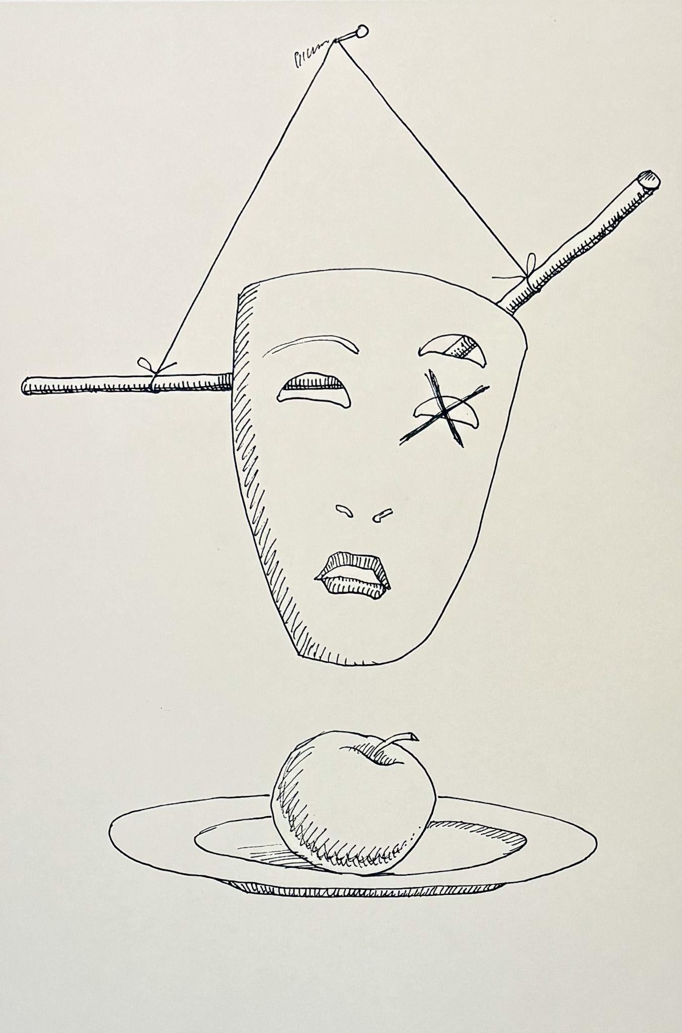 Man Ray (1890–1976) - Maschere - Lithograph on paper For Sale 2