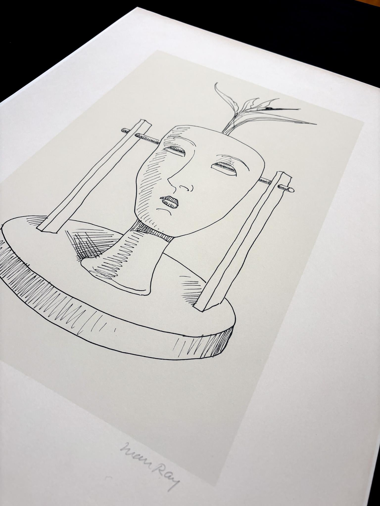 Man Ray (1890–1976) - Maschere - Lithograph on paper For Sale 3