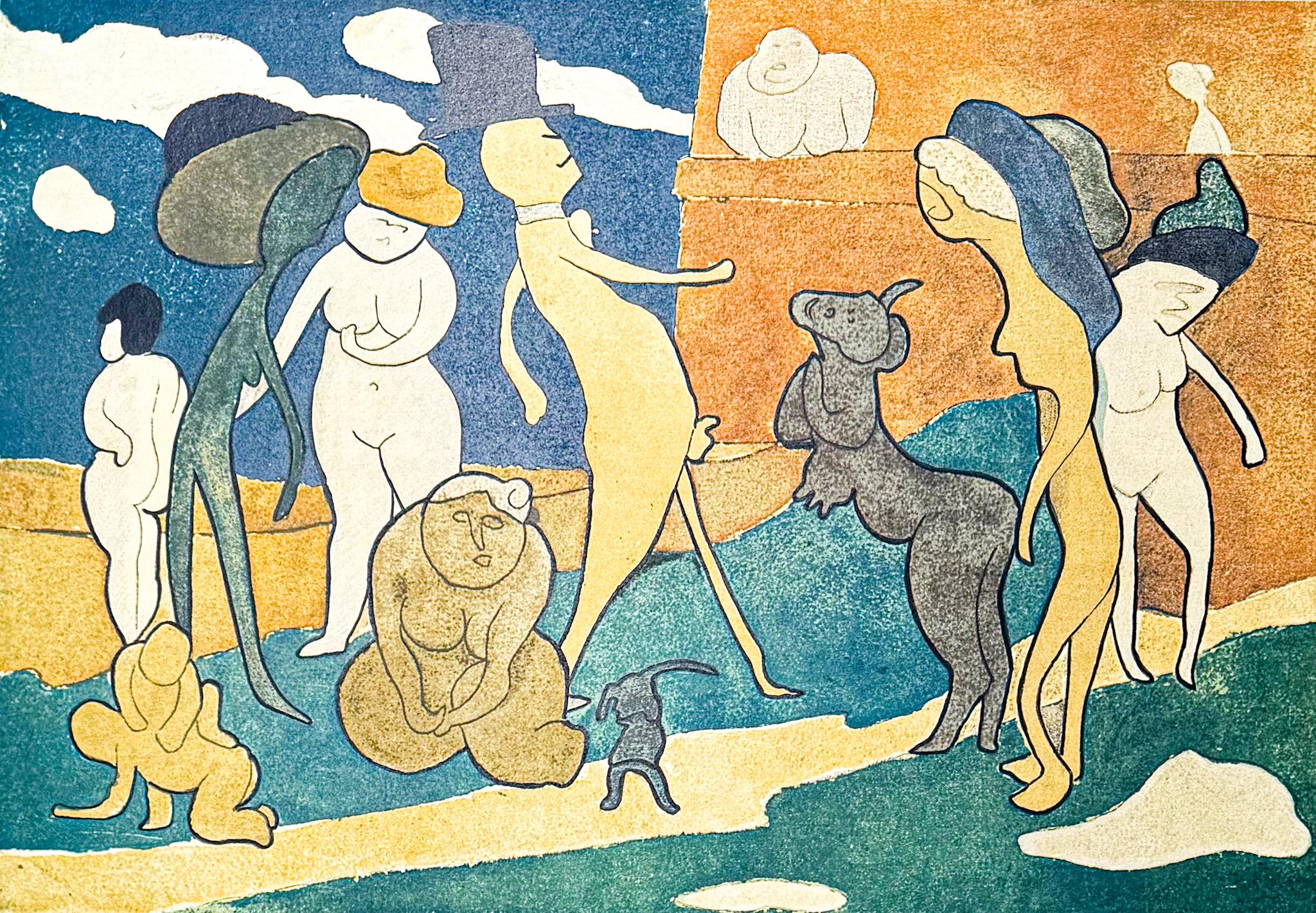 Color lithograph on paper, edited in 1960.
Limited edition of 130 copies, numbered 87/130
Signed in pencil by artist in lower right corner.
Very good conditions.

Paper size: 67 x 53 cm
Plate size: 51 x 35 cm

Publications:
This print is fully