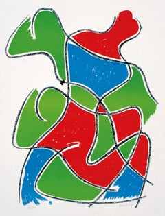 Man Ray (1890-1976) - Figura di Tre - Litografia a colori su carta - 1968