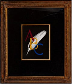 Man Ray - Alphabet Pour Adultes, Silkscreen & lithograph, Hand Signed/N, Framed