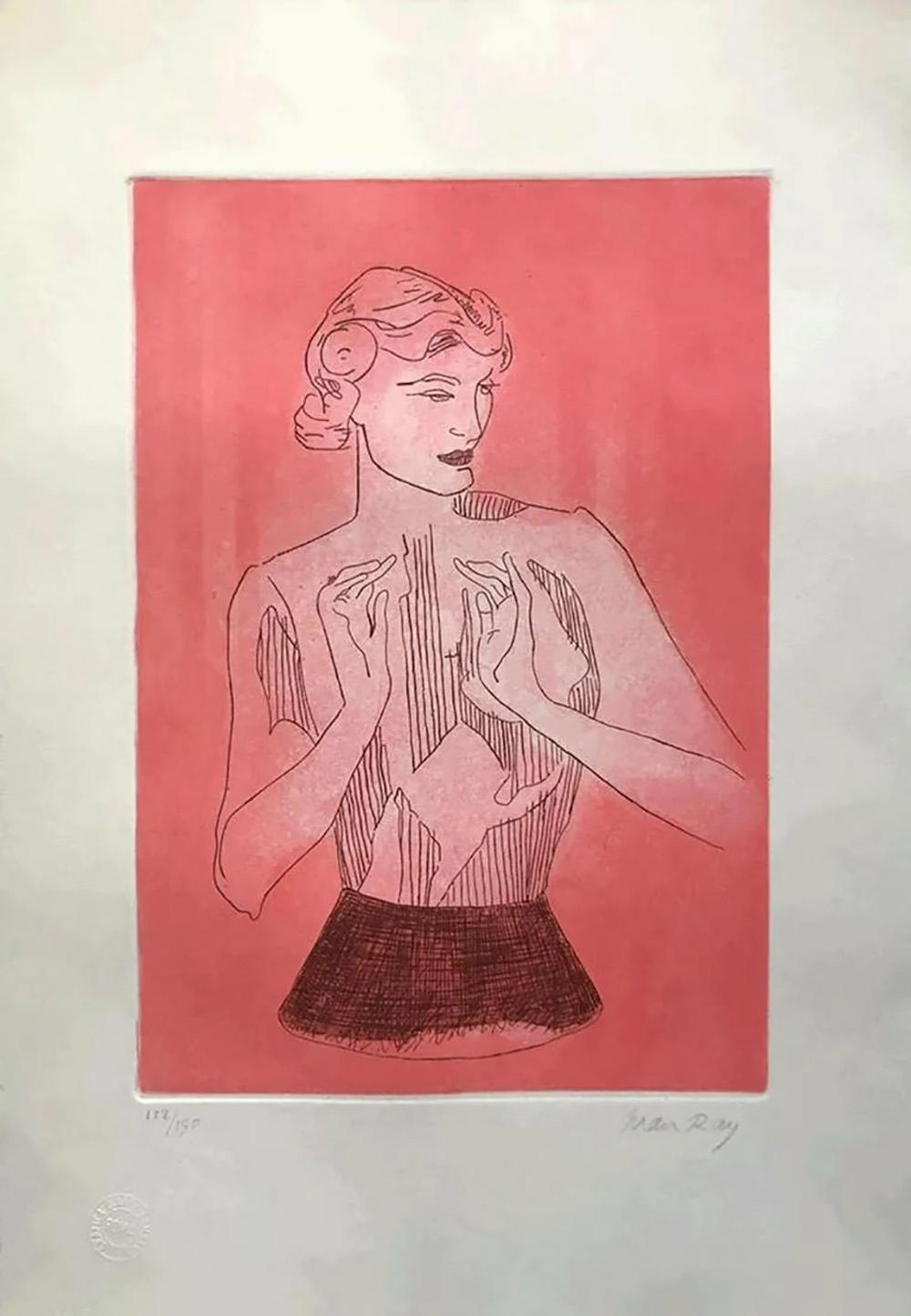 Man Ray
Le Mannequin 
Acuarela/grabado
1975
Edición: De la rara edición limitada de 150
Tamaño: 50x35 CM.
Firmado y numerado a lápiz por el artista
Publicado por Cleto Polcina Edizioni, Italia
Estado: Excelente

Man Ray (nacido Emmanuel Radnitzky;