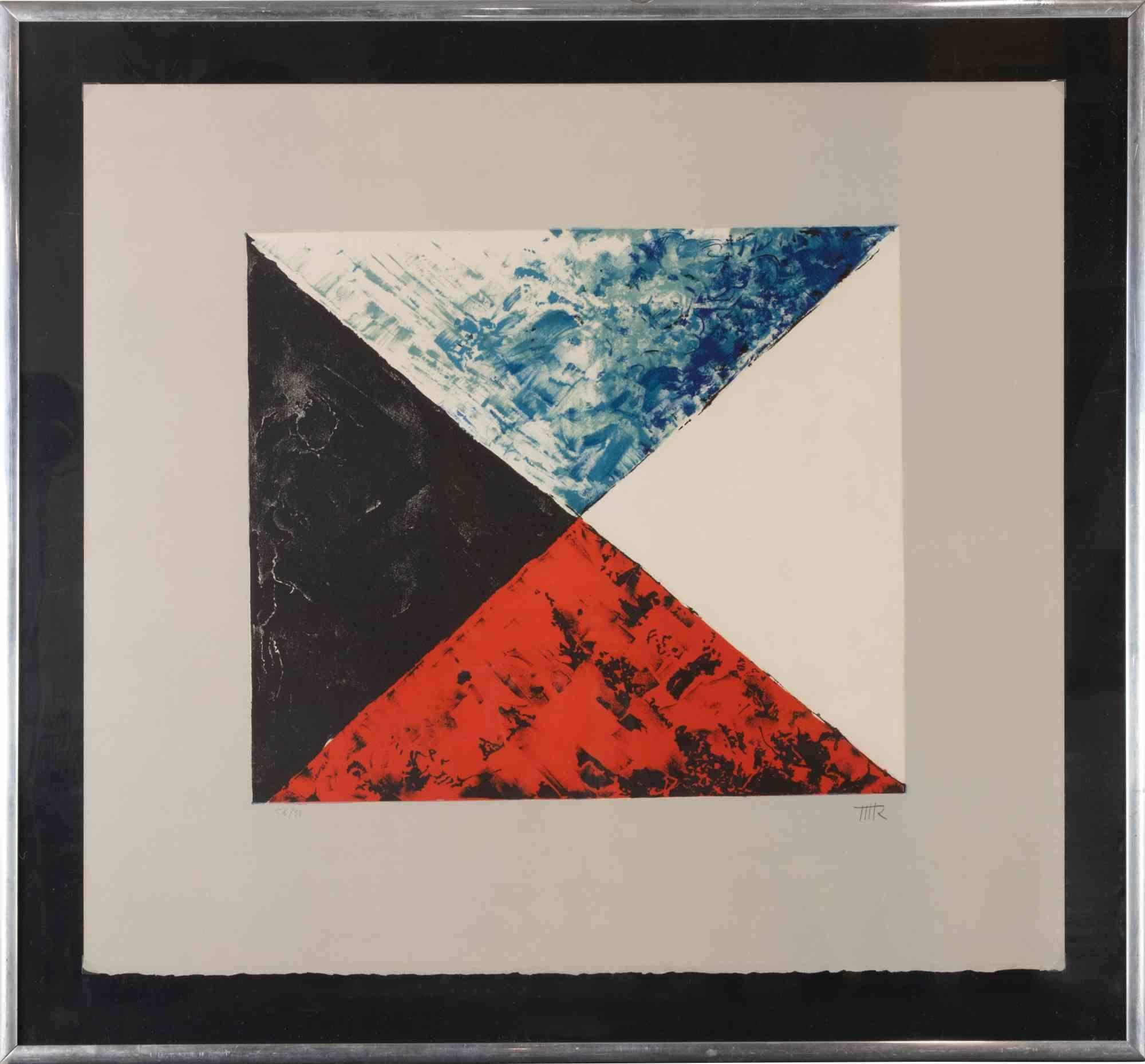 Marchand des Couleurs - Lithographie de Man Ray - 1974