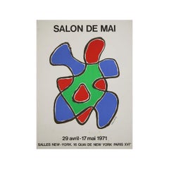 Original Exhibition Poster by Man Ray, Salon de Mai 1971