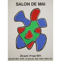Original Exhibition Poster by Man Ray, Salon de Mai 1971