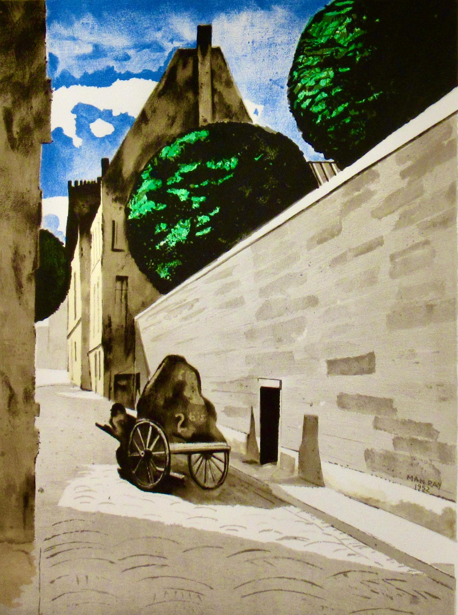 Rue Ferou - Dada Print by Man Ray