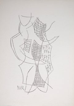 Surrealist Female Figure, Anne, 1969 - Original Signed Heliogravure