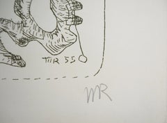 Surrealist Figure, Dorothée, 1969 - Original Handsigned Etching