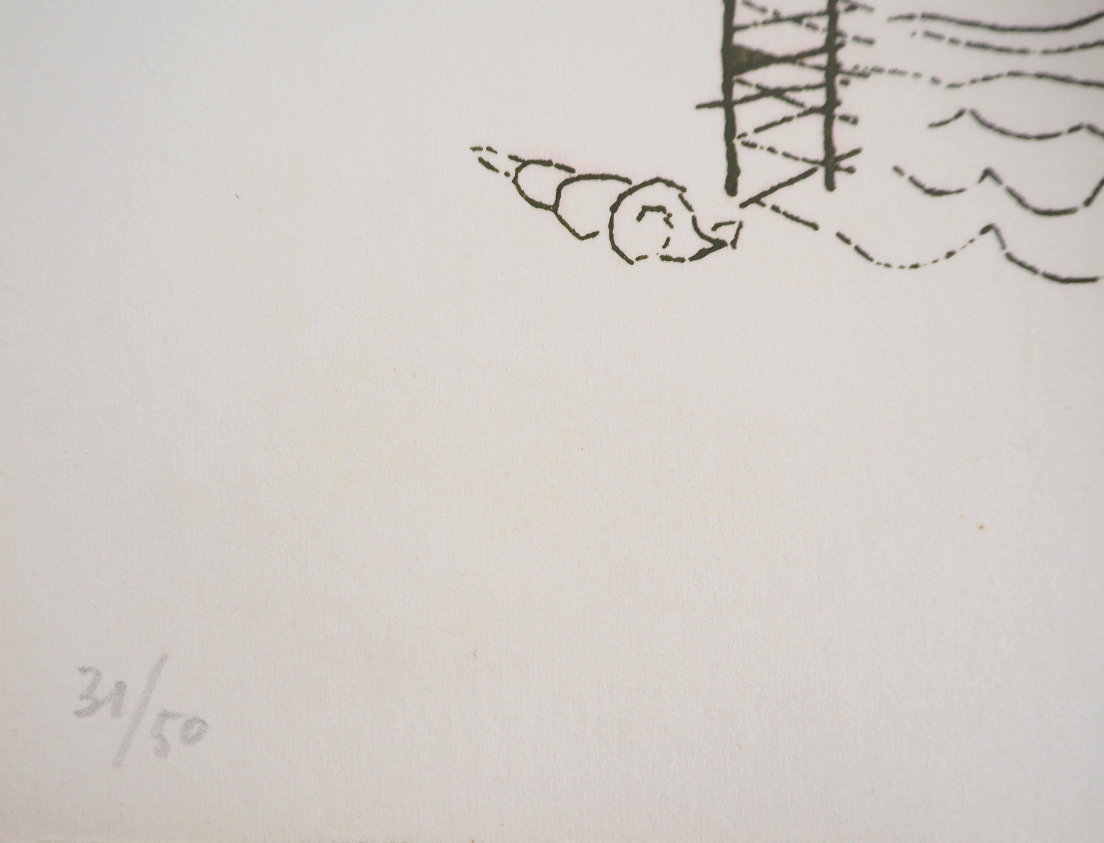 Man Ray (Emmanuel Radnitsky, alias)
Fleurs surréalistes, Hélène, 1969

Gravure originale signée 
Signature également imprimée dans la plaque
Sur vélin, 23 x 17 cm (c. 9 x 6,6 inch)
Numéroté /50 exemplaires

INFORMATIONS :  Cette gravure fait partie