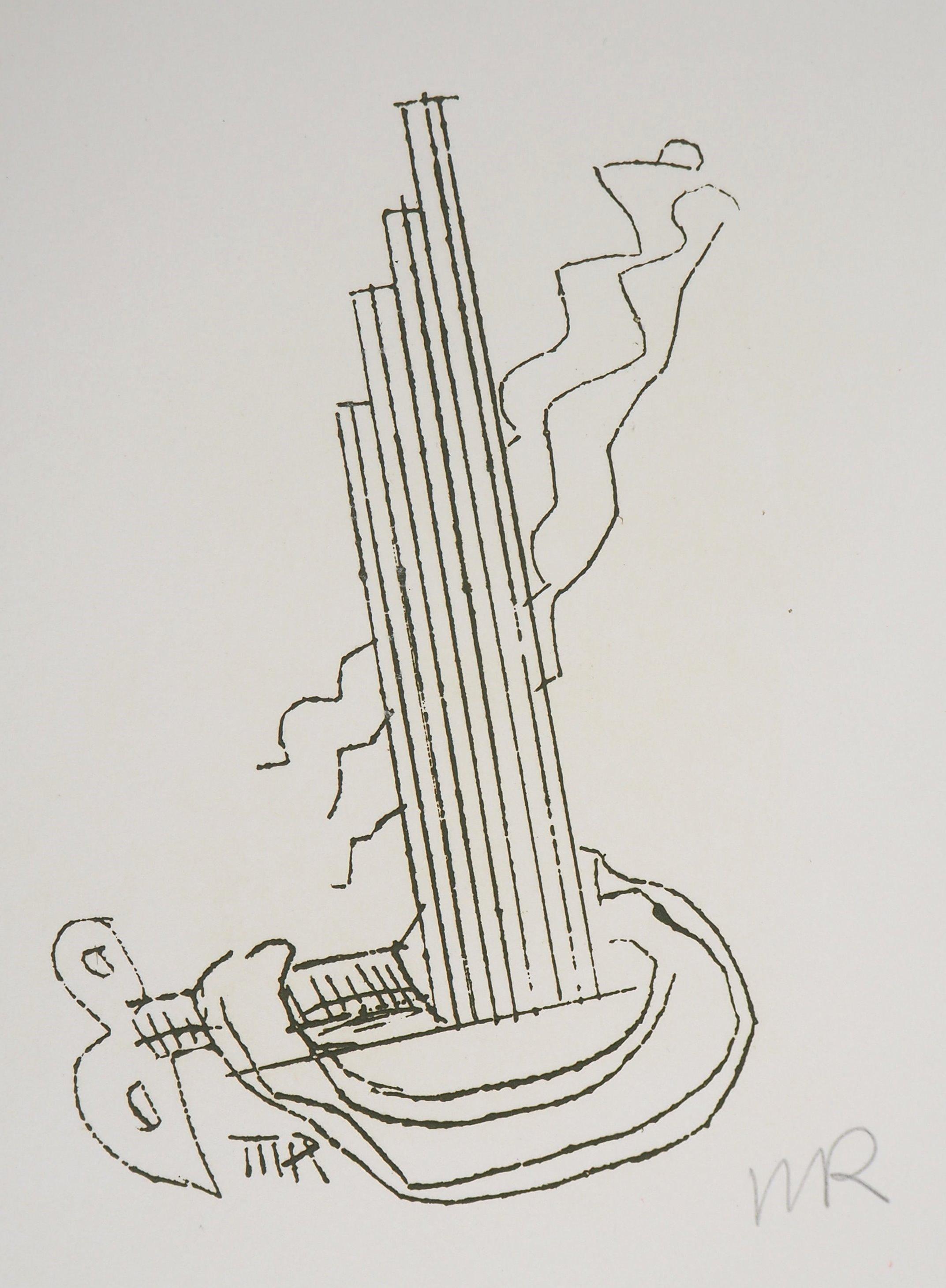 realistisches Maschinenwerk, Fausta, 1969 - Original handsignierte Radierung (Surrealismus), Print, von Man Ray