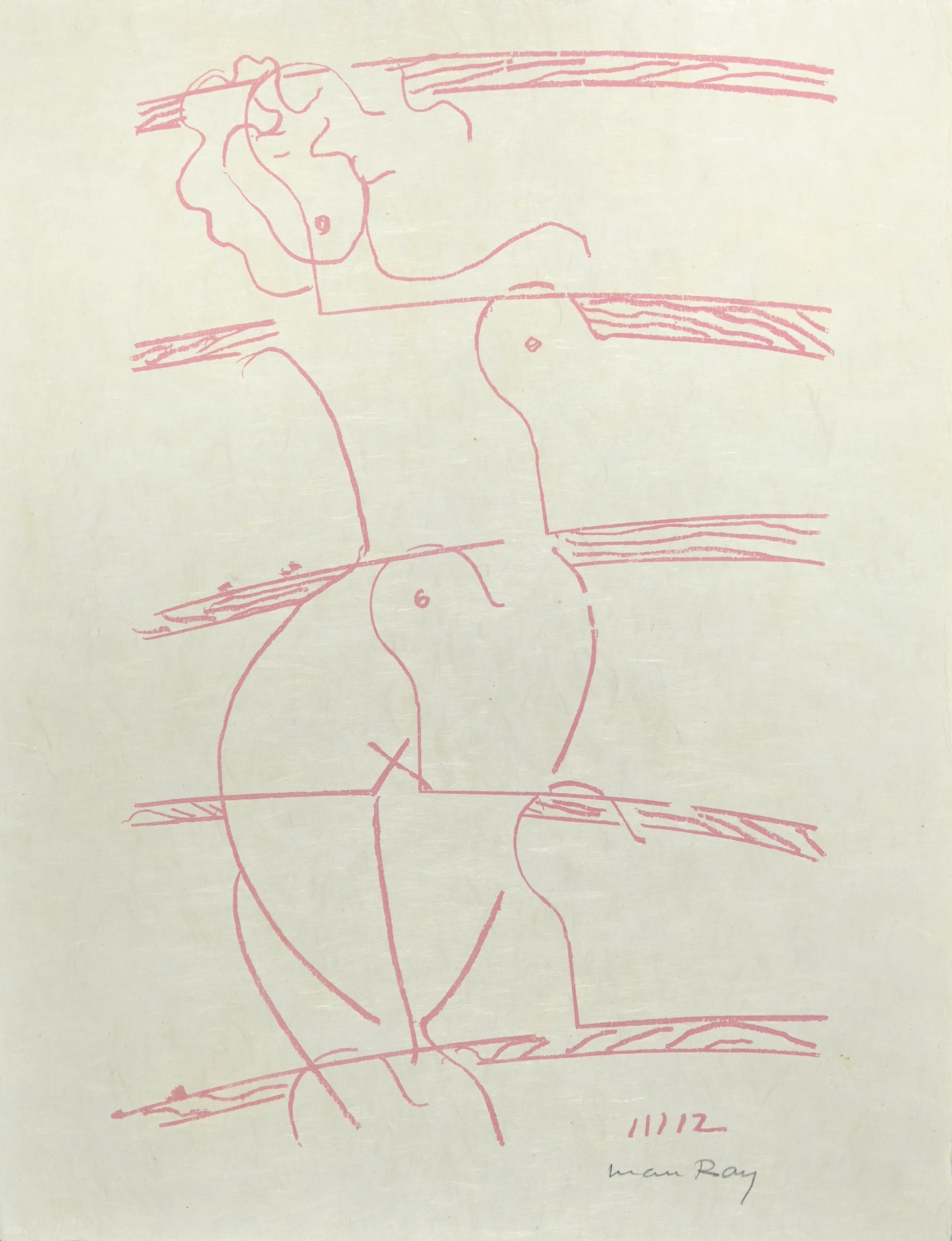 The Absolute Real is a lithograph realized by Man Ray in 1964.

Hand-singed in pencil by the Artist. 

Lithograph in Red Ink, 1964. Published by Schwarz, the lithograph is part of the Suite illustrating, along with graphic works by Marcel Duchamp,