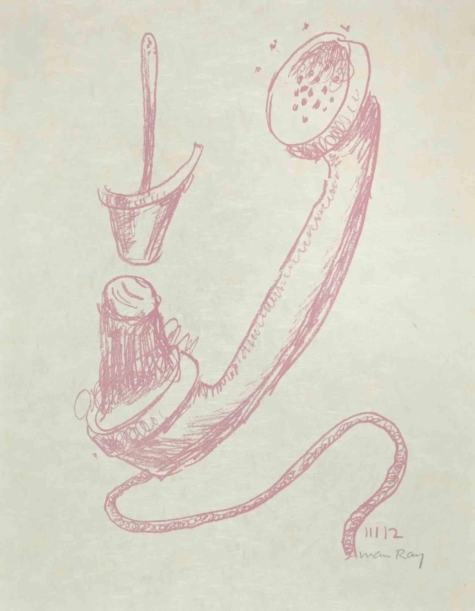 The Absolute Real is a lithograph realized by Man Ray in 1964.

Hand-singed in pencil by the Artist. 

Lithograph in Red Ink, 1964. Published by Schwarz, the lithograph is part of the Suite illustrating, along with graphic works by Marcel Duchamp,