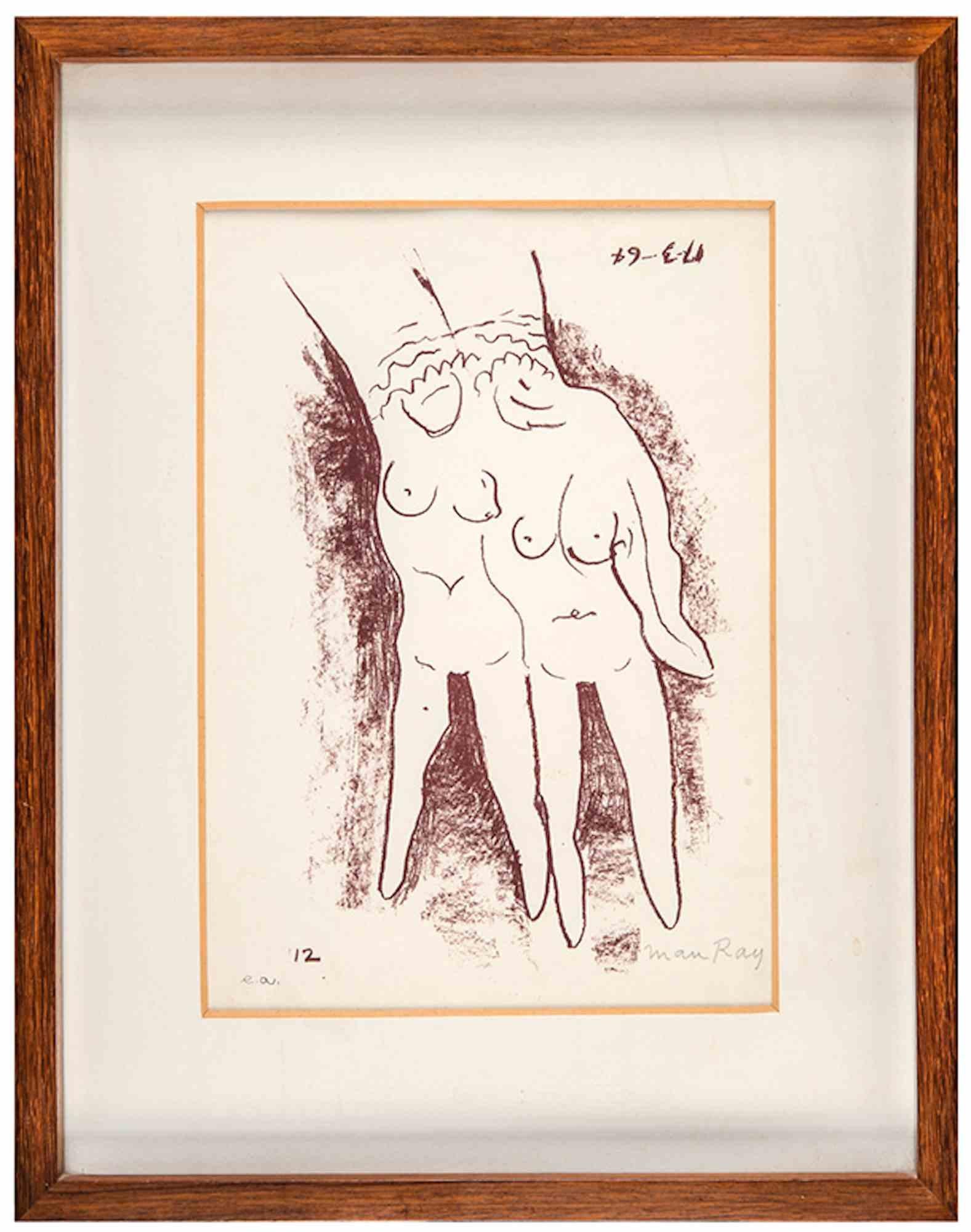 The hand is a lithograph realized by Man Ray in 1964.

Lithograph cm 34x26 .

Hand signed lower right and hand numbered "e.a." lower left . 

Illustration for the volume "The Absolute Real". Provenance: Galleria Gacarù, Milano (label on rear). Ref.