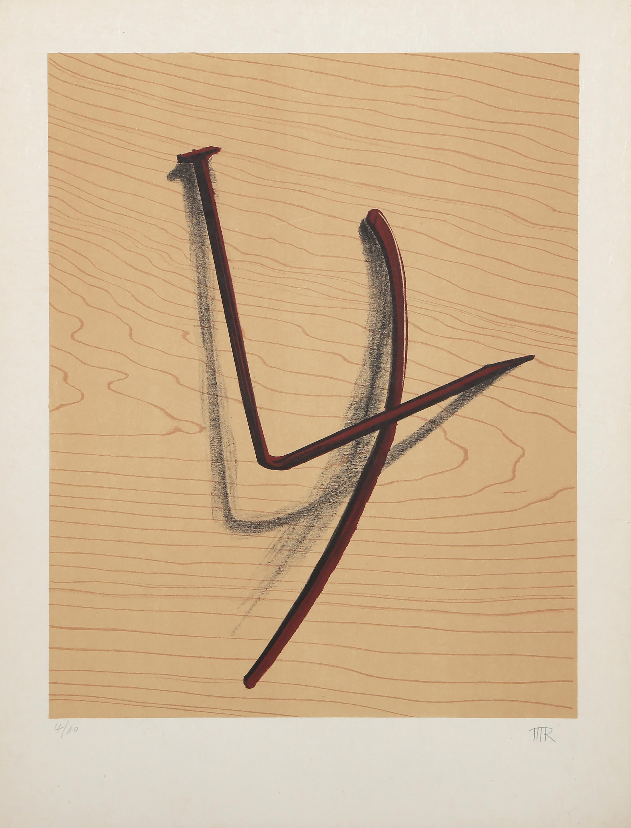 Untitled (Nails), Surrealist Lithograph by Man Ray For Sale 1